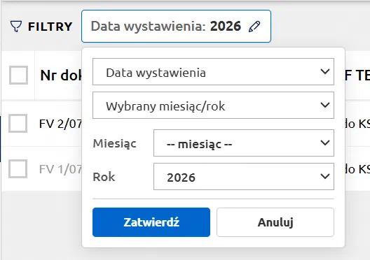 Pole daty na belce